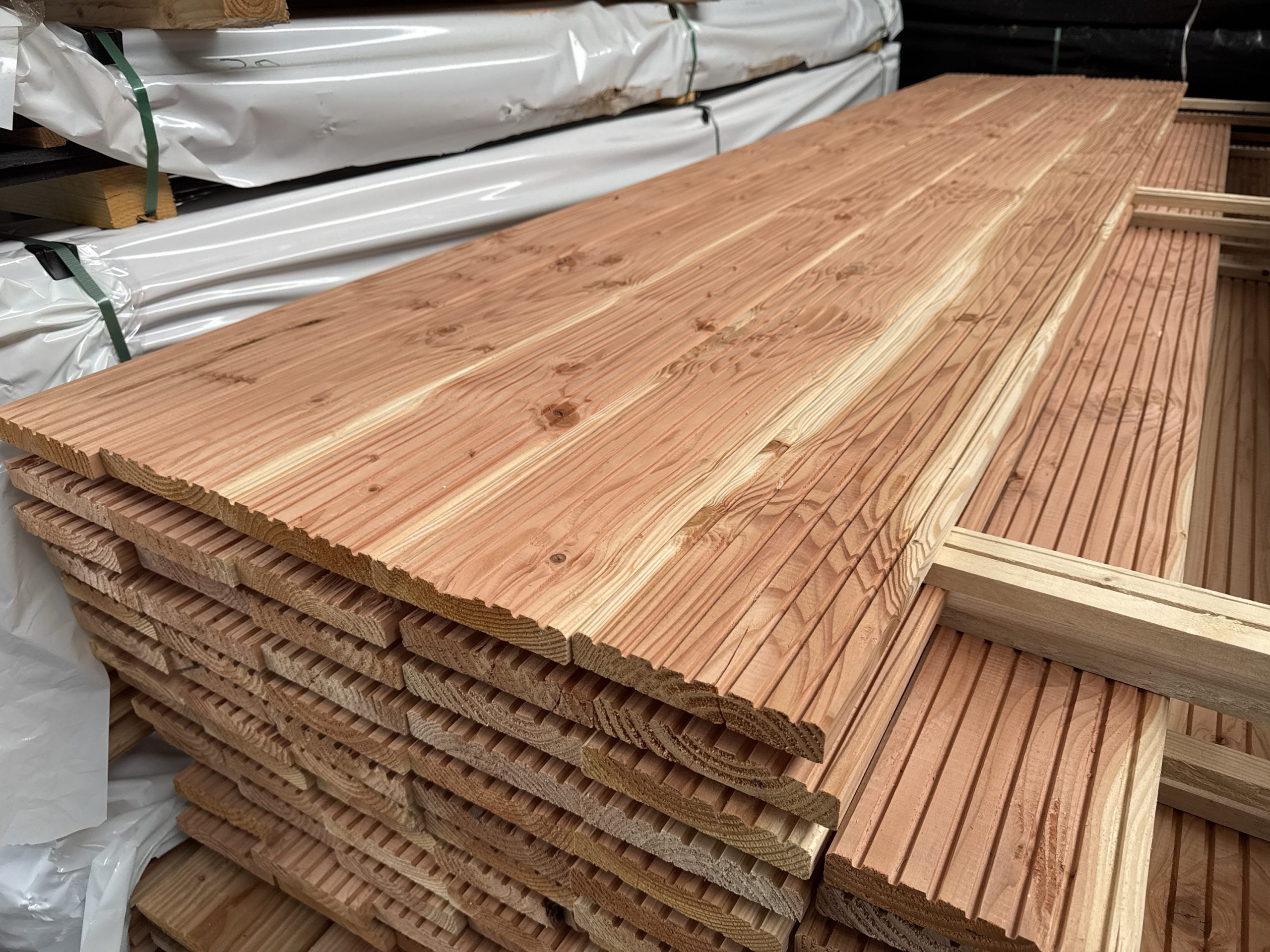 Douglas vlonderplank 27x140 mm - 400 cm - Afbeelding 2